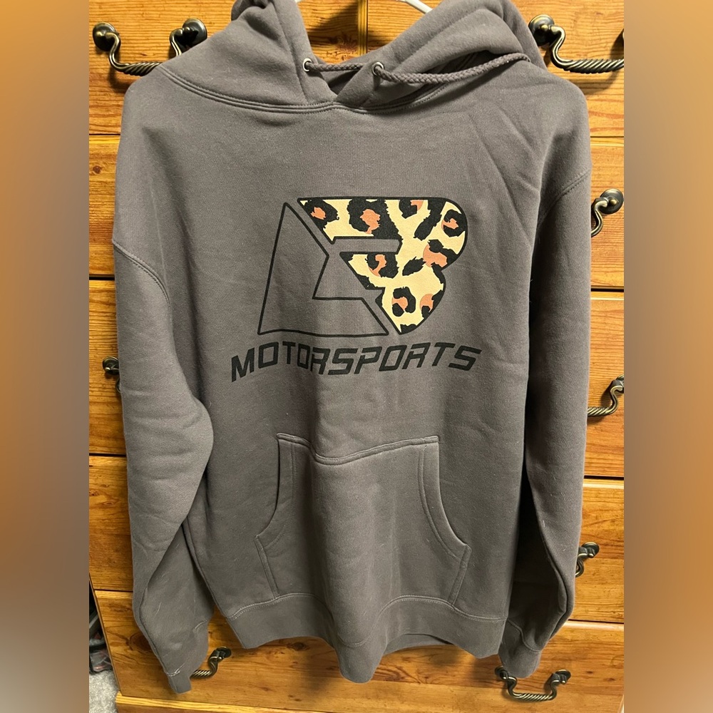 LB Motorsports gray hoodie size small